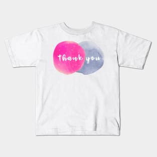 Thank you message Kids T-Shirt